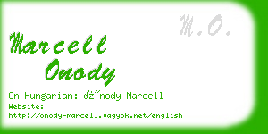 marcell onody business card